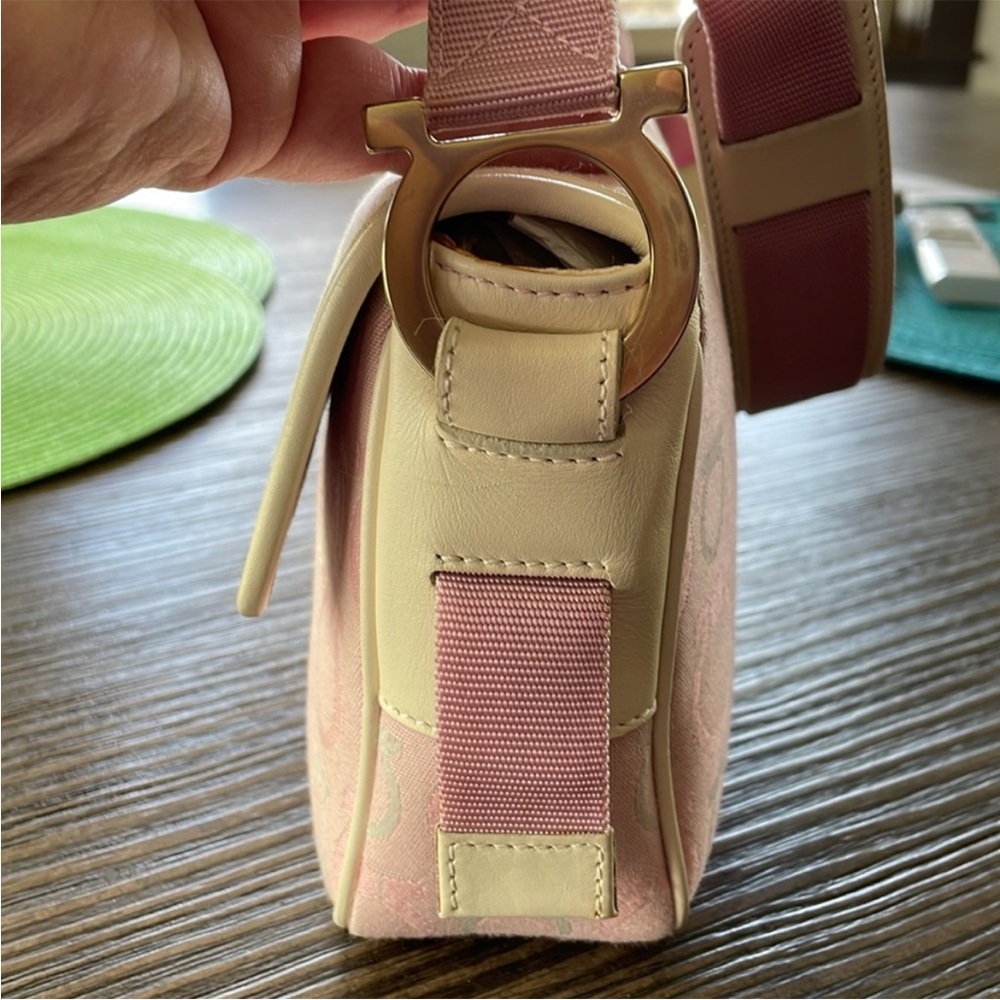 Ferragamo Vintage Canvas Gancini Bag - Picture 5 of 15